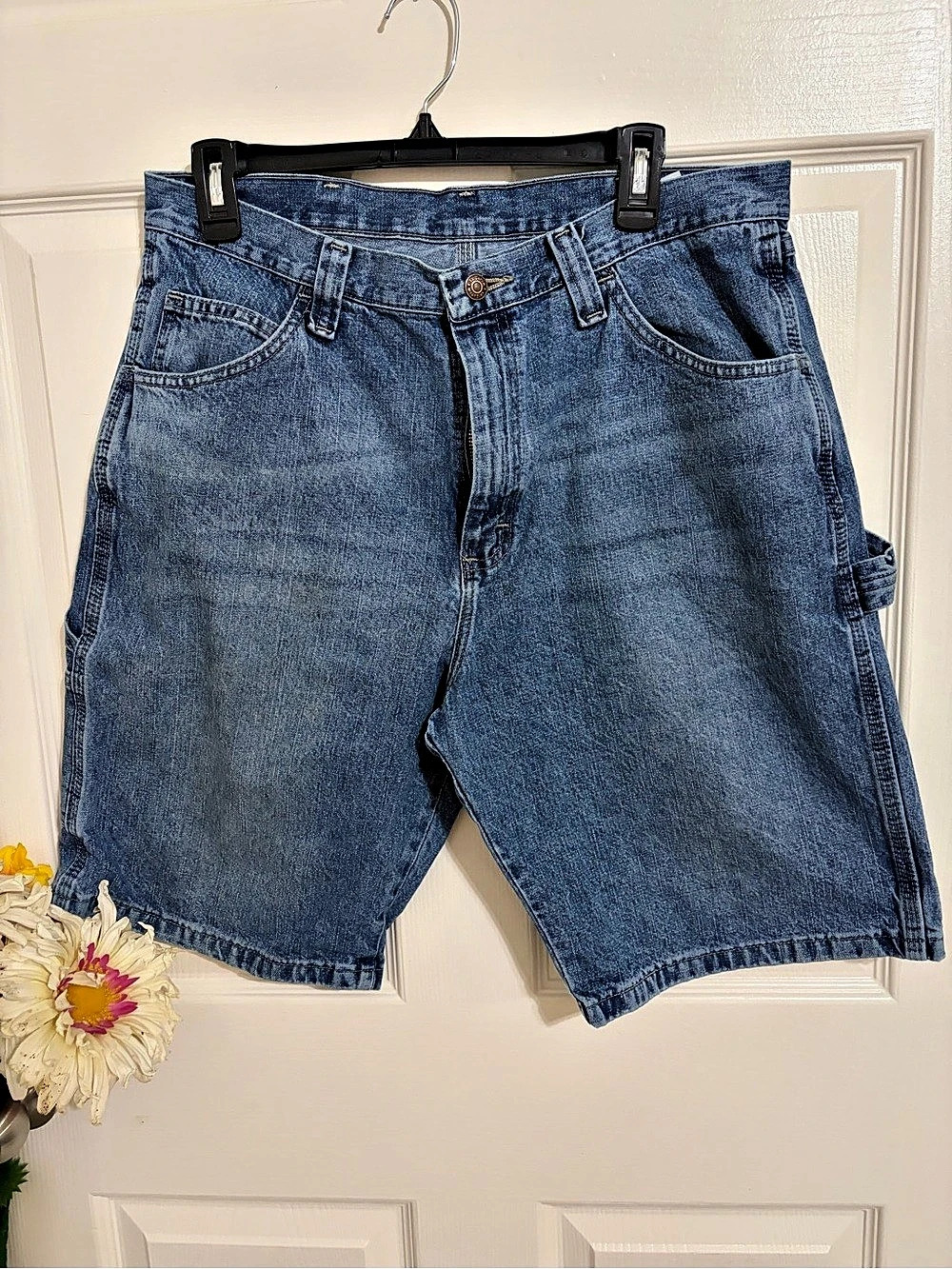 Wrangler Carpenter Cargo Men's Blue Cargo Shorts Waist 34